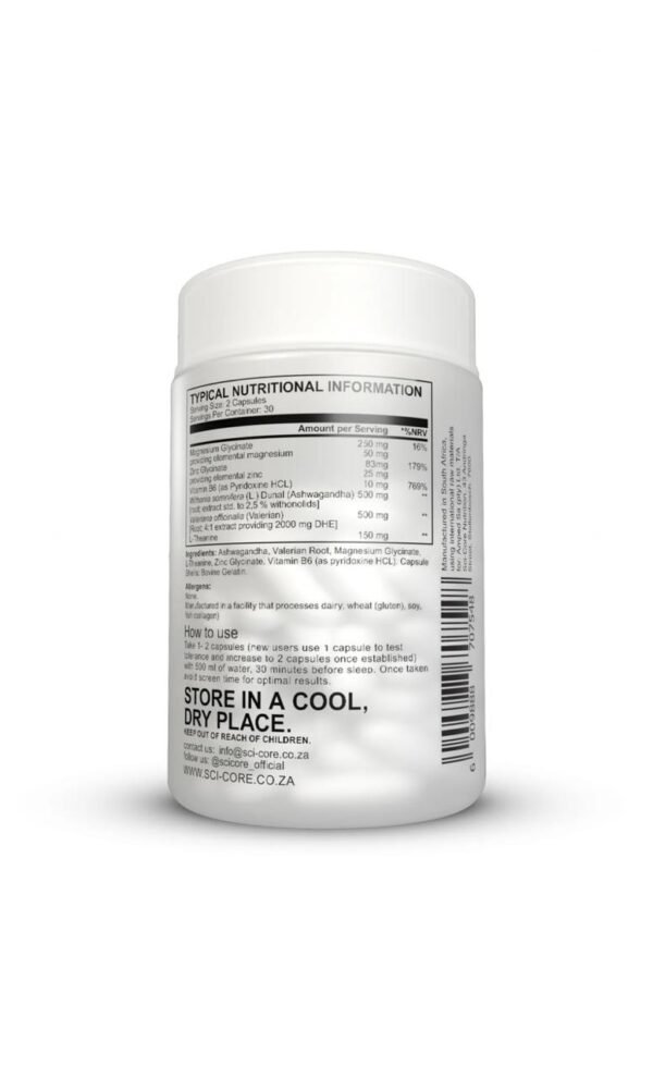 705d7bab-9edf-430f-b6b5-18869b848513 Ashwagandha, Valerian Root, Magnesium, L-Theanine, Zinc, Vit B6 - 60 caps